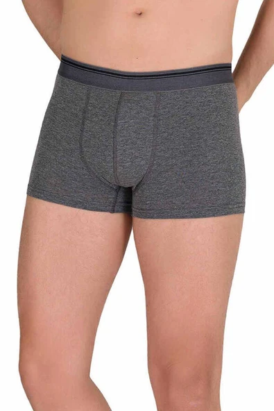 Likralı Erkek Büyük Beden Boxer Şort Füme 1097B ürün görseli 1