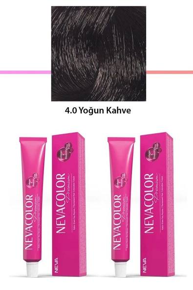 2 li Set Premium 4.0 Yoğun Kahve - Kalıcı Krem Saç Boyası 2 X 50 g Tüp ürün görseli 1