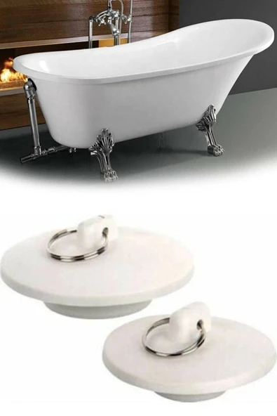 Banyo Küvet Lavabo Tıpası Lavabo Gider Tıkacı 2li ürün görseli 1