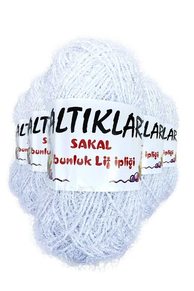 5 Adet Sakal Sabunluk Lif İpliği Optik Beyaz ürün görseli 1