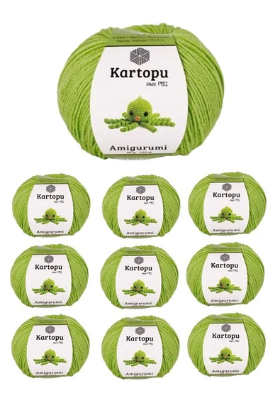 10 Adet Amigurumi El Örgü İpi 50gr 404 ürün görseli 1