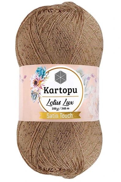 Lotus Lux Bikini Büstiyer Bluz Simli Örgü İpi K837 Ten ürün görseli 1