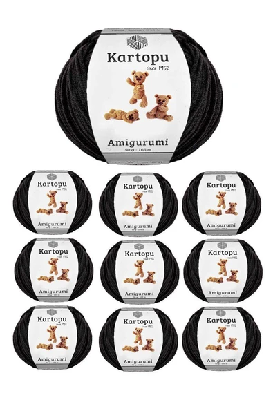 10 Adet Amigurumi El Örgü İpi 50gr 940 ürün görseli 1