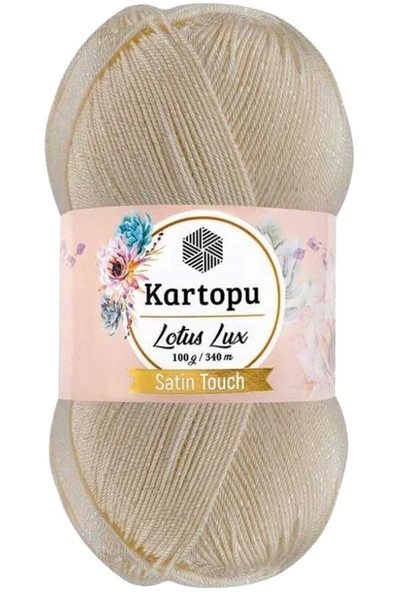 Lotus Lux Bikini Büstiyer Bluz Simli Örgü İpi K025 Krem ürün görseli 1