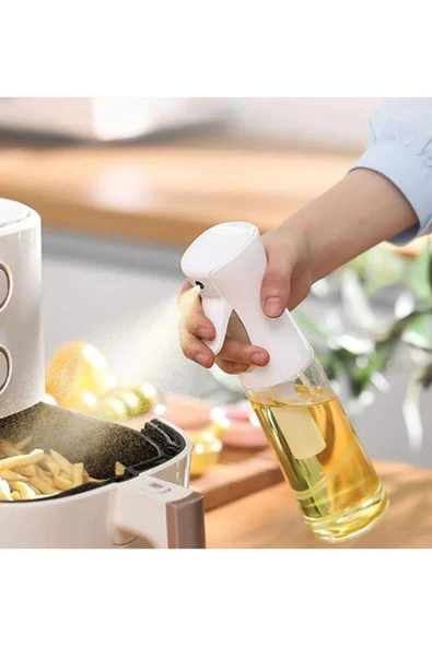 Zeytinyağı Limon Cam Sprey Şişesi Cam Yağ Püskürtücü Yağdanlık Airfryer Tasarruf 200 ml ürün görseli 1