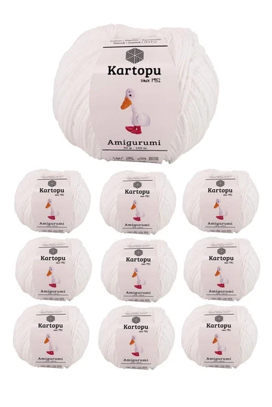 10 Adet Amigurumi El Örgü İpi 50gr 010 ürün görseli 1