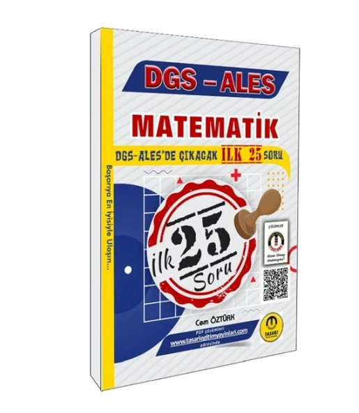 Tasarı Yayınları DGS ALES Matematik İlk 25 Çıkacak Soru Çözümlü ürün görseli 1