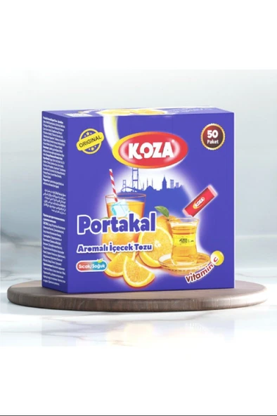 Koza Tek İçimlik Portakal Aromalı Toz İçecek 50'li ürün görseli 1