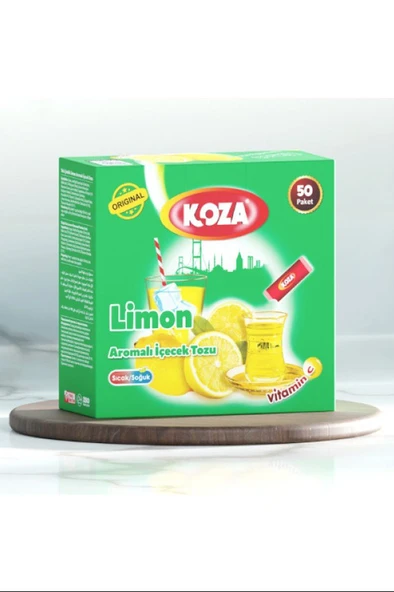 Koza Tek İçimlik Limon Aromalı Toz İçecek 50'li ürün görseli 1