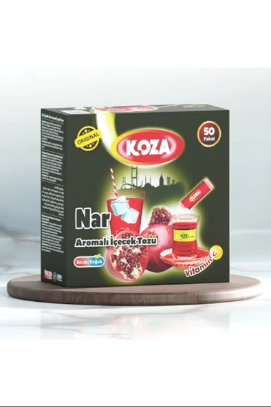 Koza Tek İçimlik Nar Aromalı Toz İçecek 50'li ürün görseli 1