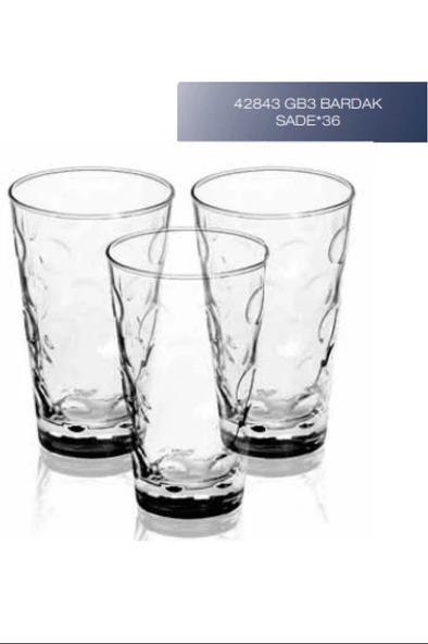 Sigma Bardak 42843 3'lü Sade Royaleks-SGM09078 42843 ürün görseli 1