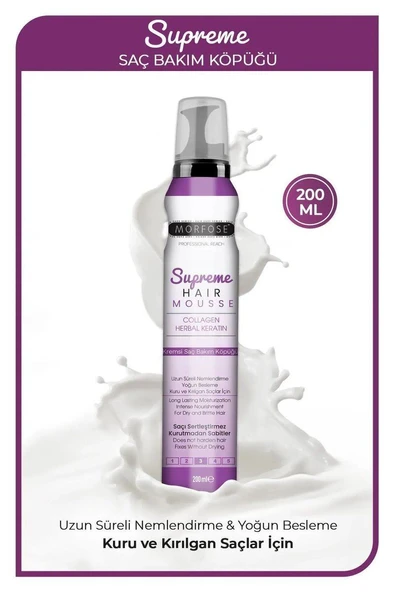 Supreme Saç Köpük 200 ML - Nemlendirme - mrfs ürün görseli 1