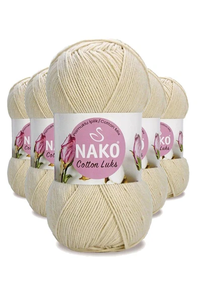 5 Adet Cotton Lüks Yelek Tunik Kazak Bluz Hırka İpi Yünü Açık Bej 97543 ürün görseli 1