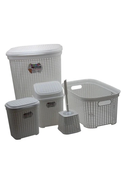 Petek 5 Li Banyo Çeyiz Seti Royaleks-MRD307-Dv ürün görseli 1