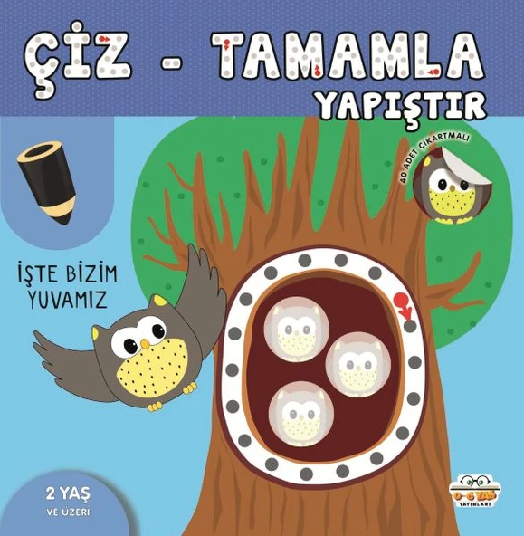 Çiz-Tamamla-Yapıştır İşte Bizim Yuvamız ürün görseli 1