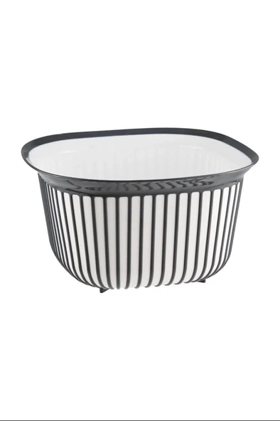 Linea Kare Çizgi Desenli Kase 4 Lt Royaleks-BNM-3712 ürün görseli 1