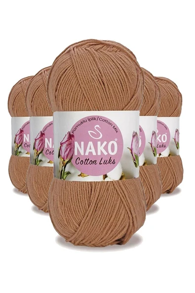 5 Adet Cotton Lüks Yelek Tunik Kazak Bluz Hırka İpi Yünü Soğan Kabuğu 97557 ürün görseli 1