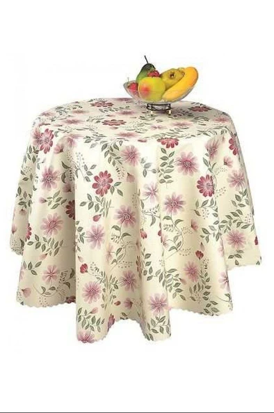Sermat Hazır Masa Örtüsü 140x140 Cm Yuvarlak Royaleks-MH69 ürün görseli 1