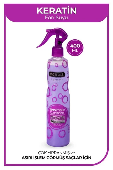 Keratin Çift Fazlı Kondisyoner Fön Suyu 400 ML - mrfs ürün görseli 1
