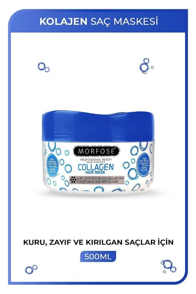 Kolajen Saç Maskesi 500 ML - Zayıf ve Kırılgan Saçlar İçin - mrfs ürün görseli 1