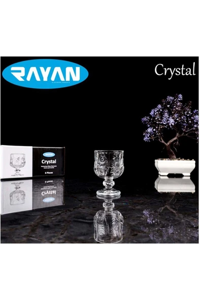 Rayan Crystal 6'lı Kahve Yanı Bardak ürün görseli 1