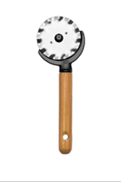 Ahşap Saplı Desenli Hamur Ruleti Kesici Royaleks-LFX131 ürün görseli 1