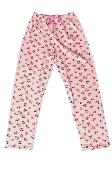 Beli Lastikli Mevsimlik Viskon Penye Pantolon Pembe ürün görseli 1