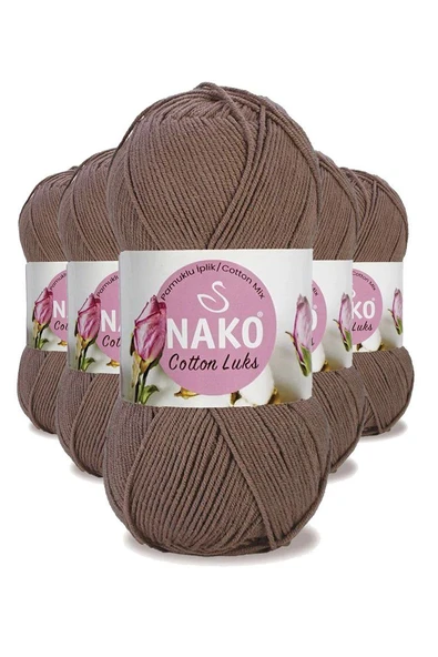 5 Adet Cotton Lüks Yelek Tunik Kazak Bluz Hırka İpi Yünü Toprak 97583 ürün görseli 1
