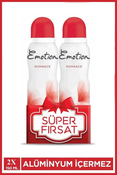 2 Adet Emotion Romance Kadın Vegan Deodorant 150 Ml Hızlı Kurur, Leke Bırakmaz ürün görseli 1