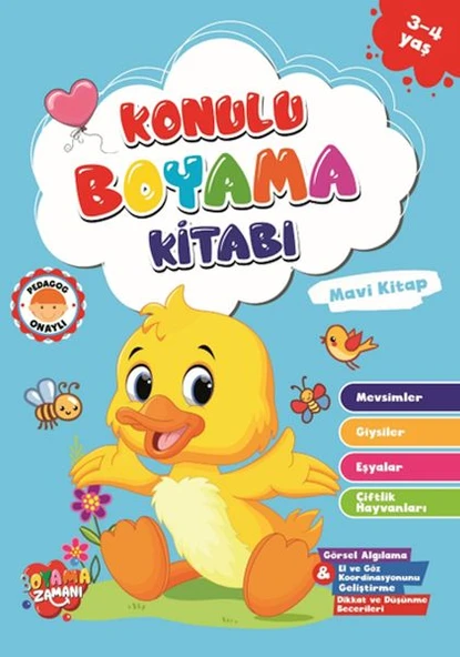 Konulu Boyama - MaviKitap (3-4 Yaş) ürün görseli 1