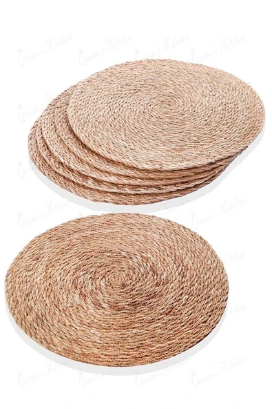 Dekoratif Modern 35 Cm Hasır Amerikan Servis 1 Adet Royaleks-BLSSGS35 ürün görseli 1