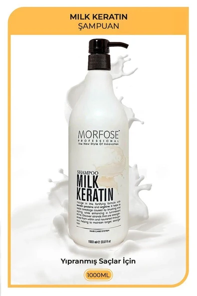 Milk Keratin Şampuan 1000 ML - Besleyici Koruyucu Etki ürün görseli 1