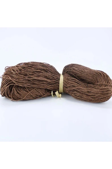 KahveRenk Renk Çile Kağıt İp Çanta Ipi Supla Ipi  No:43 - (550-600 gr) ürün görseli 1