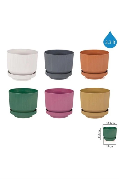 3No Saksı 3.3Lt 1 Adet Royaleks-S282 ürün görseli 1
