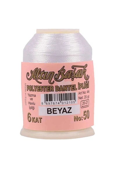 Altınbaşak Oya ve Dantel İpi 20 gr - Royaleks - No: BEYAZ ürün görseli 1