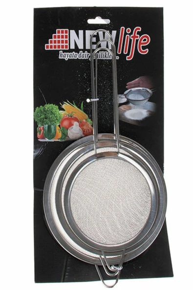 3'lü Metal Süzgeç Orta Royaleks-CLKN-757 ürün görseli 1
