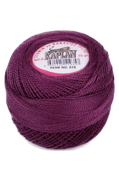 Kaplan Etamin Ve Kanaviçe İpi 8 No Kod/Renk: 870 - Royaleks ürün görseli 1