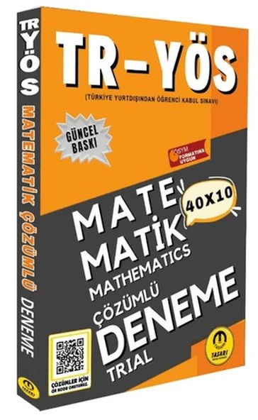 Tasarı TR YÖS Matematik 40X10 Çözümlü Deneme ürün görseli 1