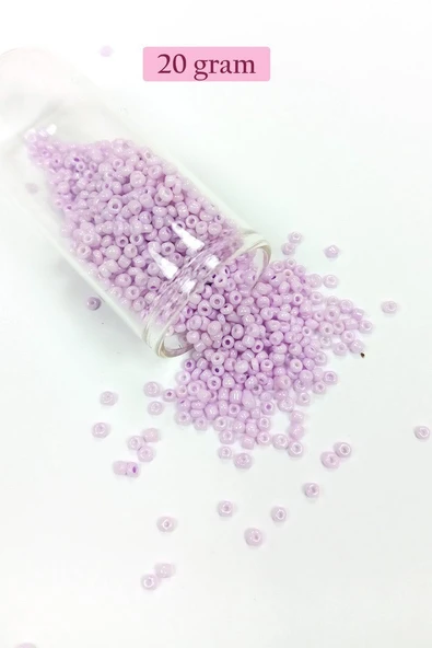 Dökme Cam Kum Boncuk (11/0) 2 mm - 20 Gram -  Açık Pembe - BNC008 ürün görseli 1