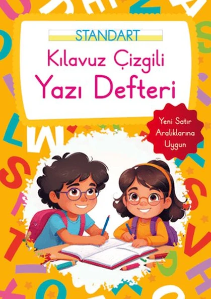 Kılavuz Çizgili Yazı Defteri Büyük Boy - Turuncu ürün görseli 1