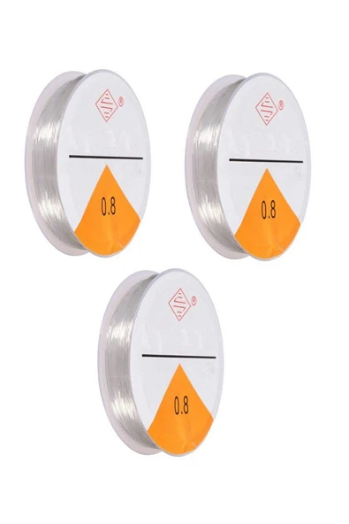 3x5 Metre Lastikli Misina Bileklik İpi 0,8 mm ürün görseli 1