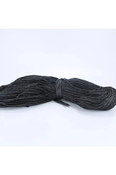 Siyah Renk Çile Kağıt İp Çanta Ipi Supla Ipi  No:12 - (550-600 gr) ürün görseli 1