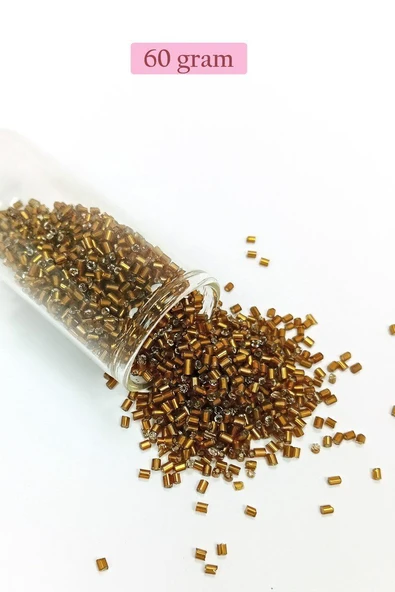 Kesme Cam Boncuk 2mm - 60 Gram - Koyu Kahverengi - BNC372 ürün görseli 1
