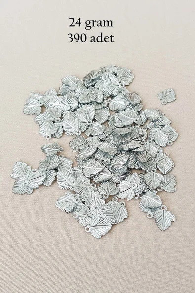 Oya Abiye Bileklik Kolye Pleksi Metalik Plastik Pul Gümüş Renk 24 gram 390 adet - BNC567 ürün görseli 1
