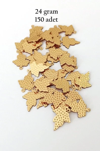 Oya Abiye Bileklik Kolye Pleksi Metalik Plastik Pul Altın Renk 24 gram 150 adet - BNC549 ürün görseli 1