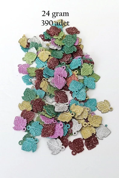 Oya Abiye Bileklik Kolye Pleksi Metalik Plastik Pul Karma Renk 24 gram 390 adet - BNC559 ürün görseli 1