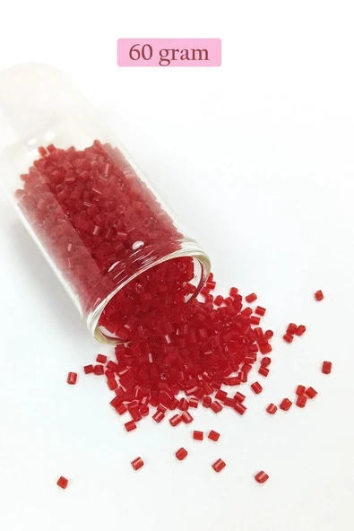 Kesme Cam Boncuk 2mm - 60 Gram - Bordo - BNC389 ürün görseli 1