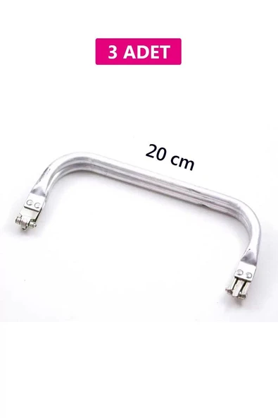 Gizli Metal Çanta Bursu – 3 Adet - 20 cm - Metal Çanta Aparatı Çanta Aksesuarı ürün görseli 1