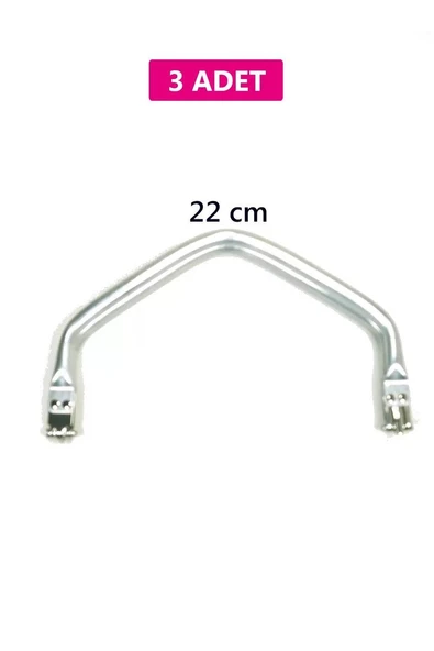 Gizli Metal Çanta Bursu – 3 Adet - 22 cm - Metal Çanta Aparatı Çanta Aksesuarı ürün görseli 1