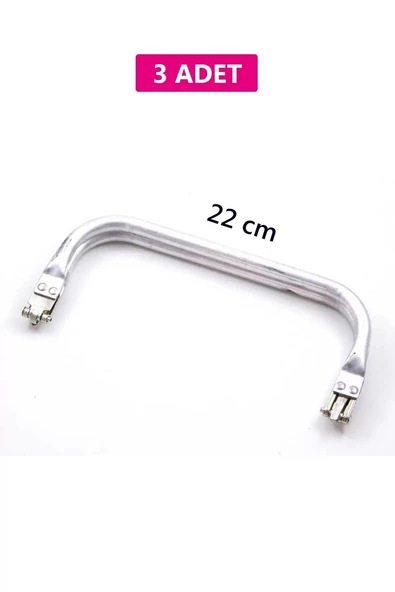Gizli Metal Çanta Bursu – 3 Adet - 22 cm - Metal Çanta Aparatı Çanta Aksesuarı ürün görseli 1